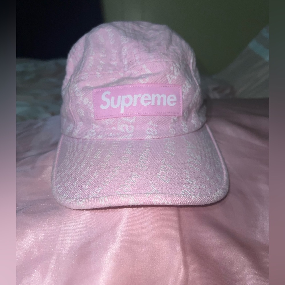 Pink supreme hat